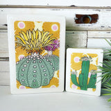 Mini Woodblock - Saguaro Cactus