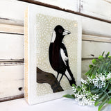 Medi Woodblock - Magpie