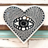 Heart Woodblock - Eye Spy