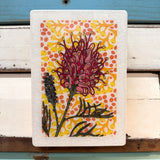 Medi Woodblock - Grevillea