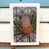 Medi Woodblock - Banksia Hookeriana
