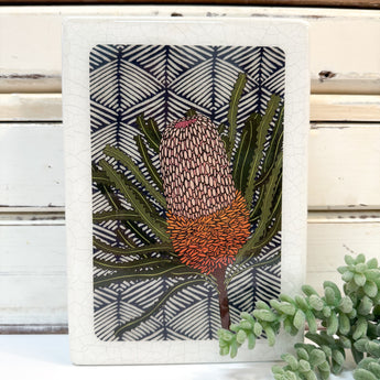 Medi Woodblock - Banksia Hookeriana