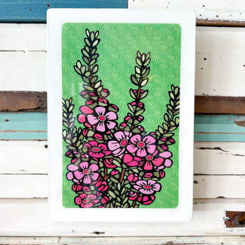 Mini Woodblock - Geraldton Wax