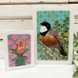 Medi Woodblock - Rufous Whistler