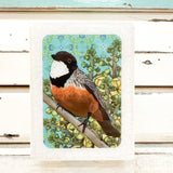 Mini Woodblock - Rufous Whistler