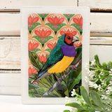 Medi Woodblock - Gouldian Finch