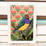 Maxi Woodblock - Gouldian Finch