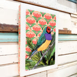 Maxi Woodblock - Gouldian Finch