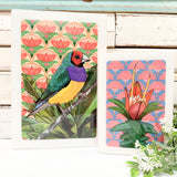 Maxi Woodblock - Gouldian Finch