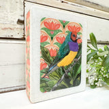 Mini Woodblock - Gouldian Finch