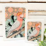 Medi Woodblock - Pink Cockatoo