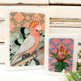 Medi Woodblock - Pink Cockatoo