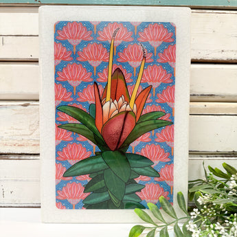Maxi Woodblock - Lemon Scented Darwinia
