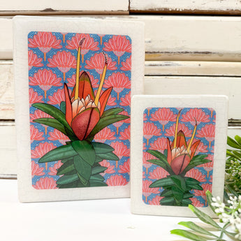 Medi Woodblock - Lemon Scented Darwinia