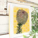 Mini Woodblock - Teasel Banksia