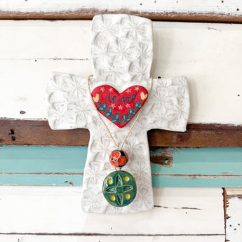 Te Amo Ceramic Cross