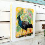 Mini Woodblock - Darwin Bush Chook