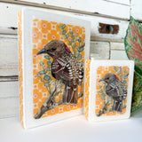 Mini Woodblock - Western Bowerbird
