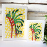 Medi Woodblock - Kangaroo Paw