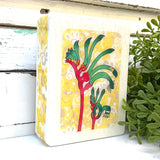 Mini Woodblock - Kangaroo Paw