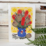 Medi Woodblock - Mum's Bunch with Banksias