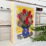 Medi Woodblock - Mum's Bunch with Banksias
