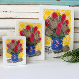 Mini Woodblock - Mum's Bunch with Banksias