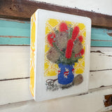 Mini Woodblock - Mum's Bunch with Banksias