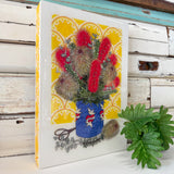 Maxi Woodblock - Mum's Bunch with Banksias