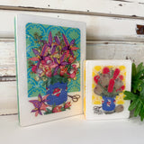 Mini Woodblock - Mum's Bunch with Banksias