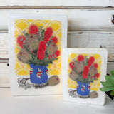 Mini Woodblock - Mum's Bunch with Banksias