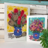 Medi Woodblock - Mum's Bunch with Orchids
