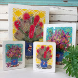 Mini Woodblock - Mum's Bunch with Banksias