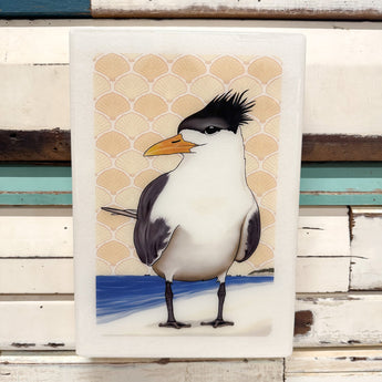 XL Woodblock - Crested  Tern