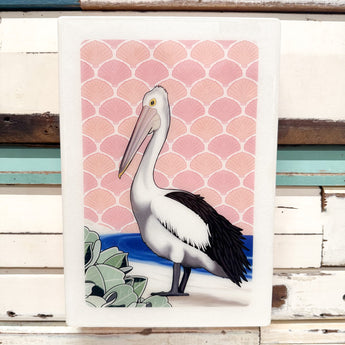 XL Woodblock - Pelican