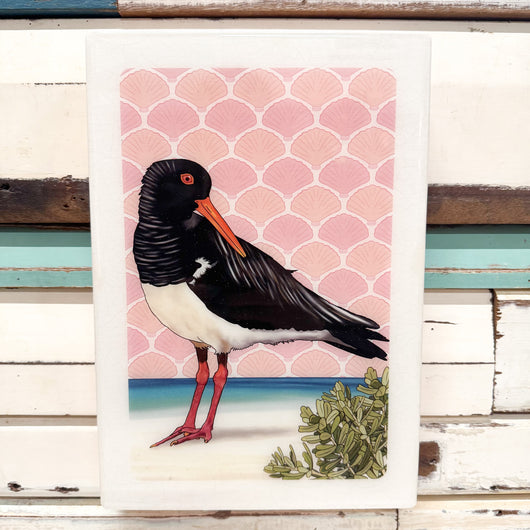Maxi Woodblock - Pied Oystercatcher