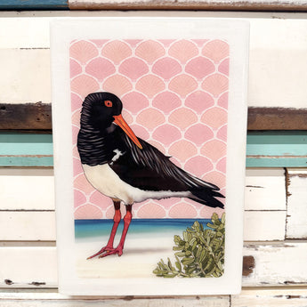 XL Woodblock - Pied Oystercatcher