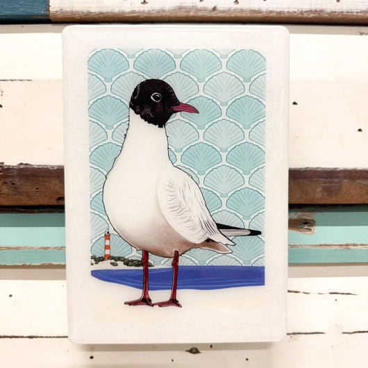 Medi Woodblock - Black Headed Gull