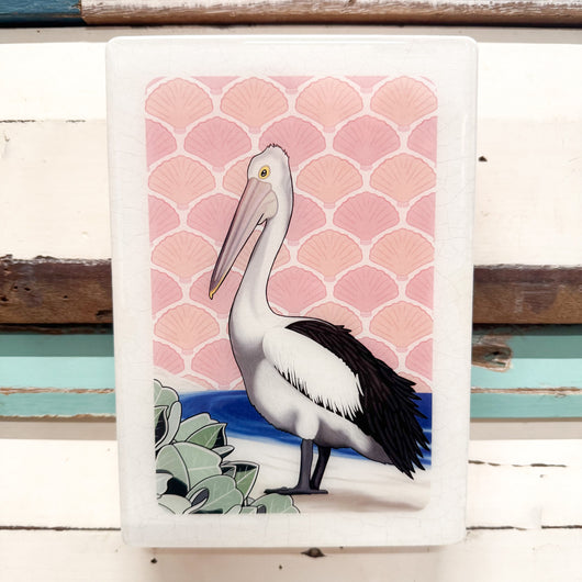Medi Woodblock - Pelican