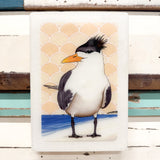 Medi Woodblock - Crested Tern