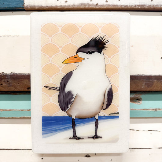 Medi Woodblock - Crested Tern