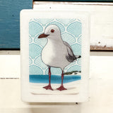 Mini Woodblock - Seagull