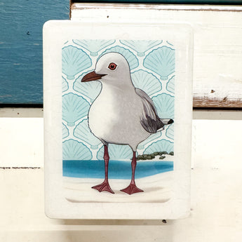 Mini Woodblock - Seagull