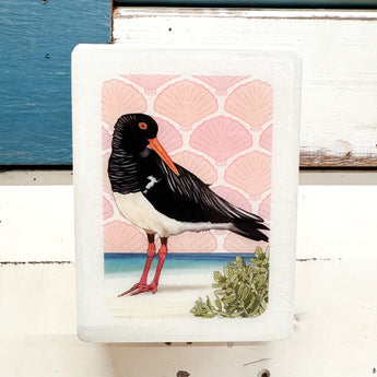 Mini Woodblock - Pied Oystercatcher