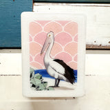 Mini Woodblock - Pelican
