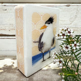 Mini Woodblock - Crested Tern