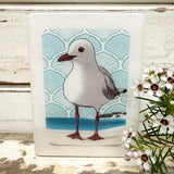 Mini Woodblock - Seagull