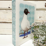 Medi Woodblock - Black Headed Gull