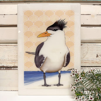 Maxi Woodblock - Crested Tern
