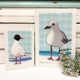 Medi Woodblock - Black Headed Gull